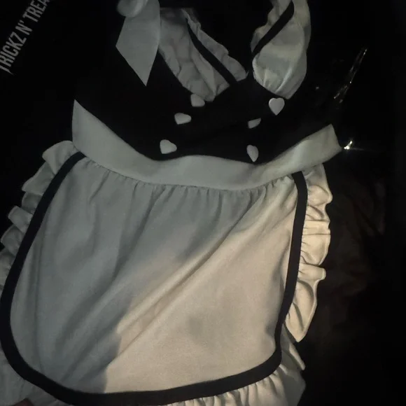 Halloween outfit for girl Black and White Maid Costume - Picture 3 of 4